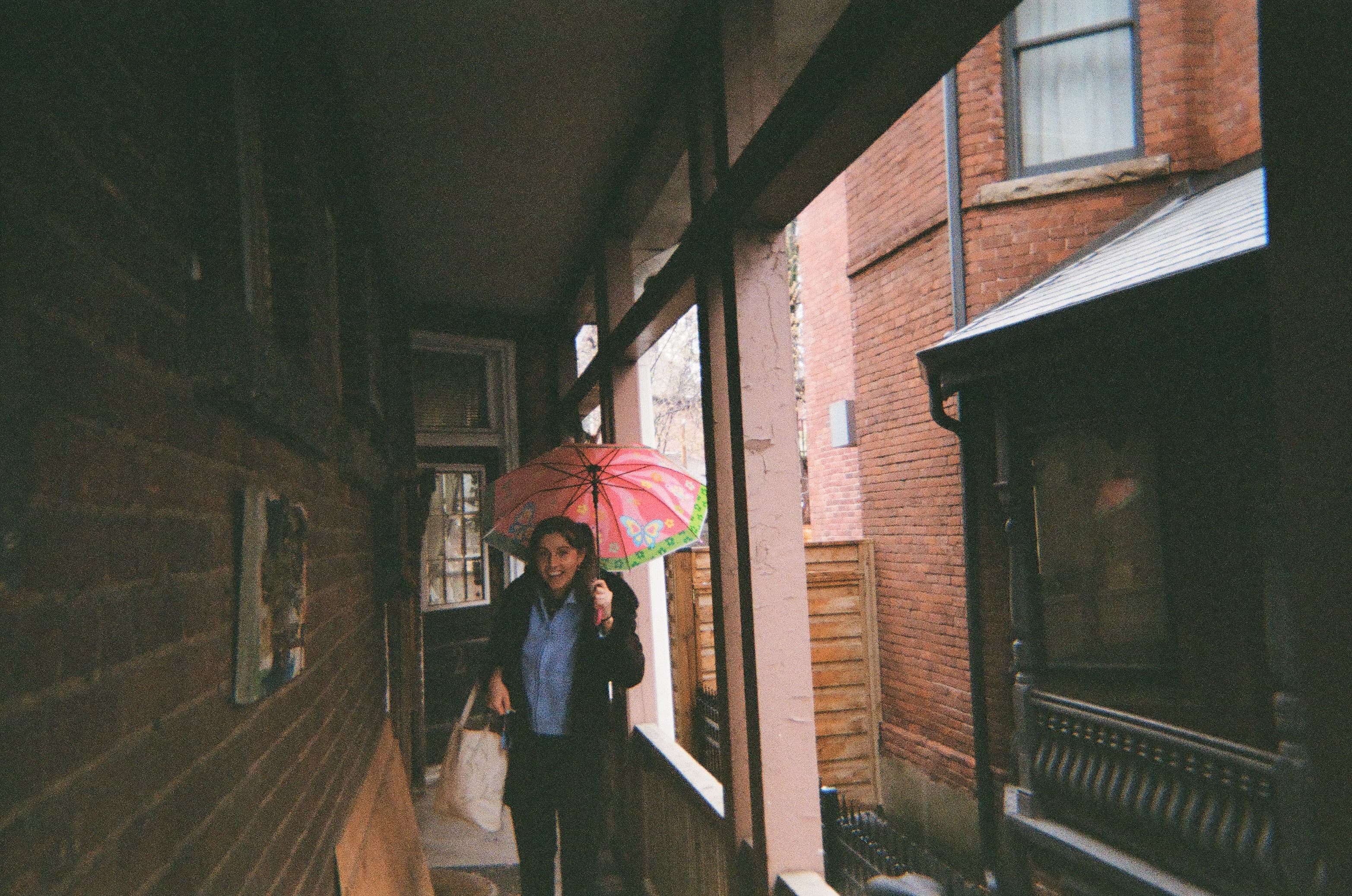 Gillian with an Umbrella